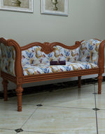 Handicraft Wooden Settee Living Room Couch Sofa ( 2 Seater ) - Bloomart