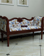 Handicraft Wooden Settee Living Room Couch Sofa ( 2 Seater ) - Bloomart