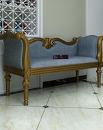 Handicraft Wooden Settee Living Room Couch Sofa (2 Seater) - Bloomart