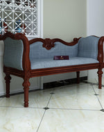 Handicraft Wooden Settee Living Room Couch Sofa (2 Seater) - Bloomart