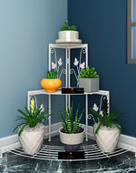 3 Tier Plant Stand Flor Corner Shelf - Bloomart