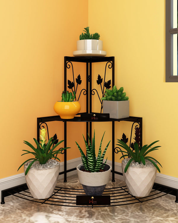 3 Tier Plant Stand Flor Corner Shelf - Bloomart