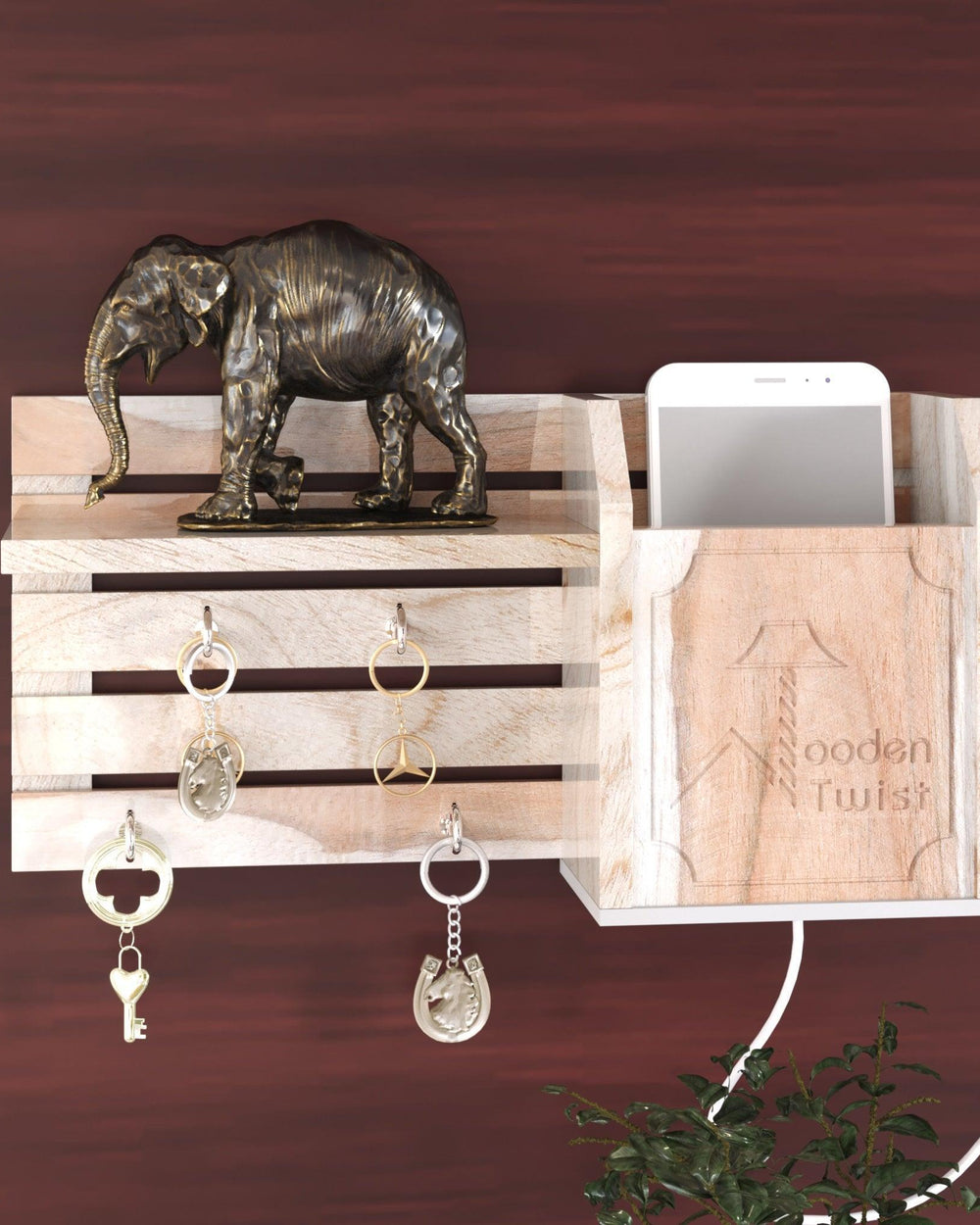 Teak Wood Organizer