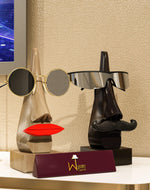 Handcrafted Wooden Nose Shaped Spectacle Holder/ Specs Stand - Bloomart