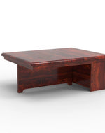 Esto Teak Wood Coffee Table Set With Side Storage
