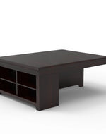 Esto Teak Wood Coffee Table Set With Side Storage