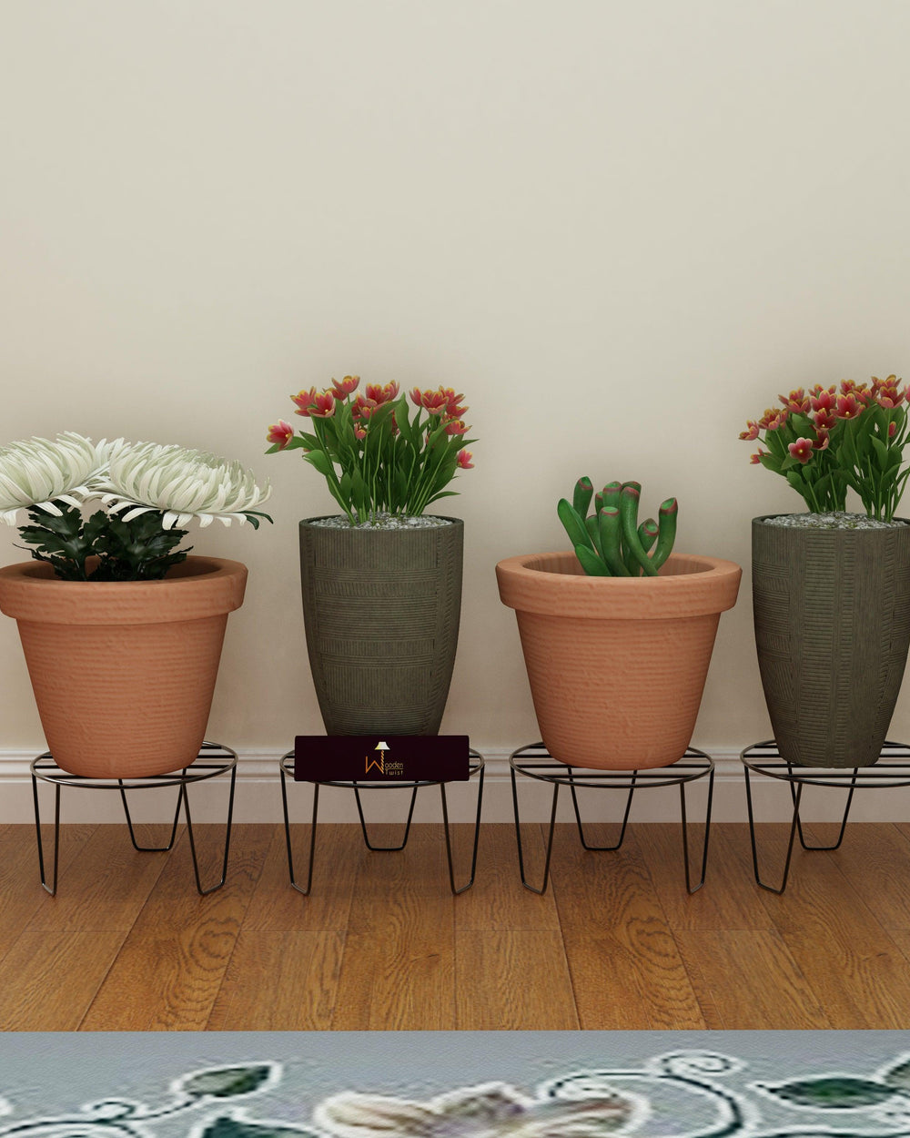 V Type Plant Stand Flower Pot Stand - Bloomart