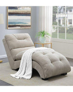 Bloomart Button Tufted Modernize Solid Wood Couch Chaise Lounge - Bloomart