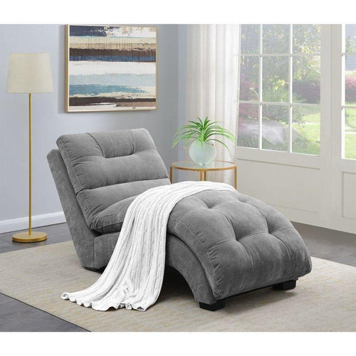 Bloomart Button Tufted Modernize Solid Wood Couch Chaise Lounge - Bloomart
