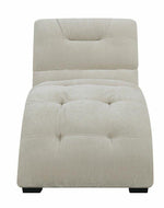 Bloomart Modus Button Tufted Design Chaise Lounge Couch for Stylish Living Room Home Decor