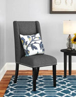 Wooden Backrest Comfort Cushioned Dinning Chair (Walnut Finish) - WoodenTwist