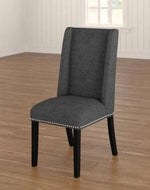 Wooden Backrest Comfort Cushioned Dinning Chair (Walnut Finish)
