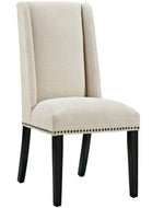 Wooden Backrest Comfort Cushioned Dinning Chair (Walnut Finish) - WoodenTwist