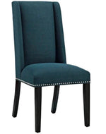 Wooden Backrest Comfort Cushioned Dinning Chair (Walnut Finish) - WoodenTwist