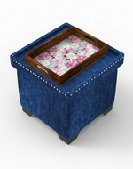 Eccentric Stool Cum End Table with Storage