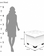 Eccentric Stool Cum End Table with Storage