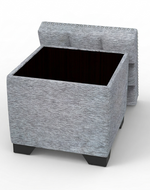 Eccentric Stool Cum End Table with Storage