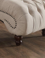 Bloomart Laze Button Tufted Design Chaise Lounge Couch for Stylish Living Room Home Decor