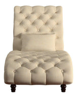Bloomart Laze Button Tufted Design Chaise Lounge Couch for Stylish Living Room Home Decor