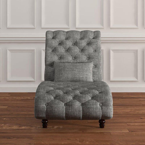Bloomart Laze Button Tufted Design Chaise Lounge Couch for Stylish Living Room Home Decor