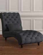Bloomart Laze Button Tufted Design Chaise Lounge Couch for Stylish Living Room Home Decor