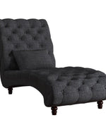 Bloomart Laze Button Tufted Design Chaise Lounge Couch for Stylish Living Room Home Decor