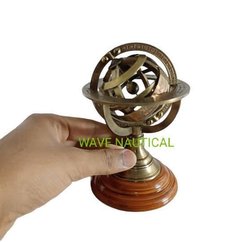 Brass Antique Style Brass Armillary Sphere Astrolabe Nautical Marine Tabletop