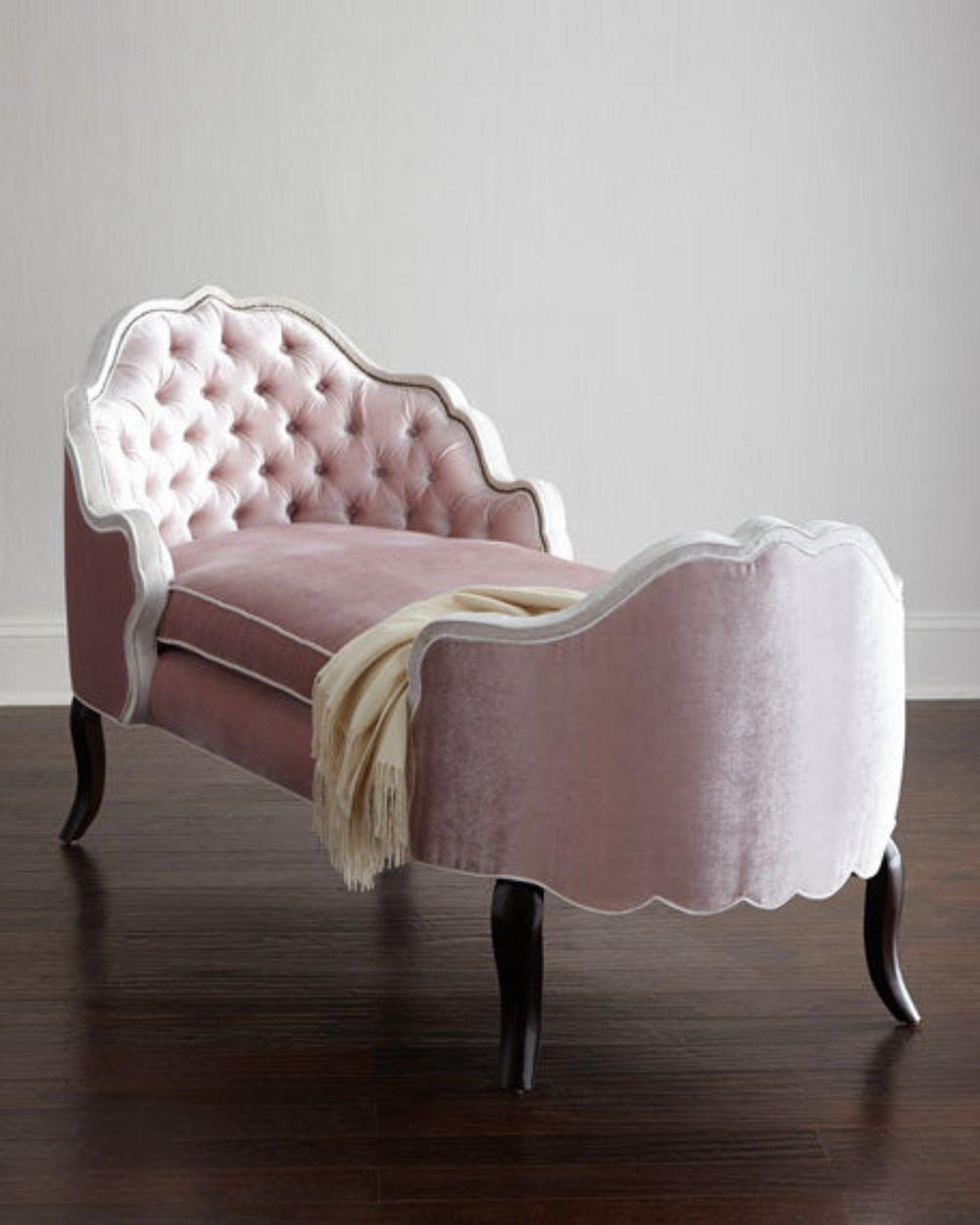 Bloomart Dippa Tufted Modern Chaise Lounge ( Pink ) - Bloomart