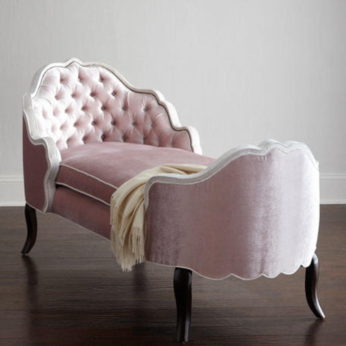 Bloomart Dippa Tufted Modern Chaise Lounge ( Pink ) - Bloomart