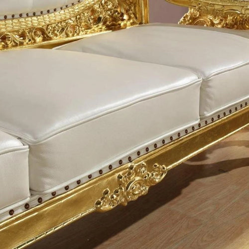 Bloomart Royal Antique Gold Carved Sofa ( 2 Seater )