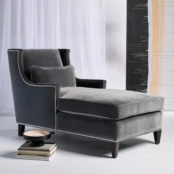 Bloomart Majestic Wing Back Solid Wood Chaise Lounge - Bloomart