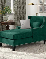 Bloomart Majestic Wing Back Solid Wood Chaise Lounge - Bloomart