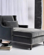 Bloomart Majestic Wing Back Solid Wood Chaise Lounge - Bloomart
