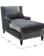 Bloomart Majestic Wing Back Solid Wood Chaise Lounge