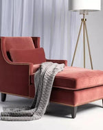 Bloomart Majestic Wing Back Solid Wood Chaise Lounge - Bloomart
