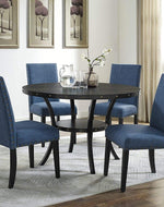 Wooden Twist Nailhead Trim Teak Wood Wooden Dining Chairs ( Set of 2 )