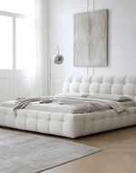 Bloomart Elegance Modernize Boucle Upholstery Bed for Luxury Bedroom Contemporary, Stylish, and Elegant