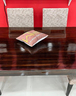 Premium Teak Wood 6 Seater Dining Table Set
