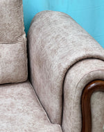 Wooden Cozy Design 3 Seater Sofa Comfort for Backrest (BROWN)
