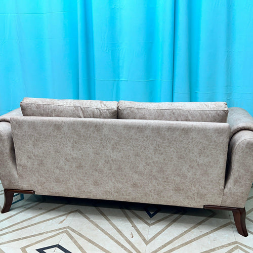 Wooden Cozy Design 3 Seater Sofa Comfort for Backrest (BROWN)