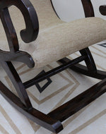 Rocking Chair with Foot Rest ( Walnut )