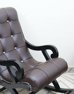 Royal Rocking Chair with Foot Rest ( Walnut )