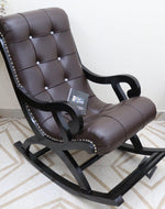 Royal Rocking Chair with Foot Rest ( Walnut )