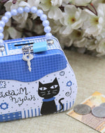 Printed Coin Bank With Lock And Key - Bloomart