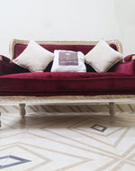 Bloomart Hand Carved Loveseat Teak Wood 2 Seater Bench
