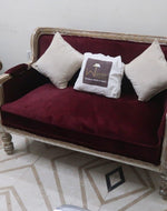 Bloomart Hand Carved Loveseat Teak Wood 2 Seater Bench
