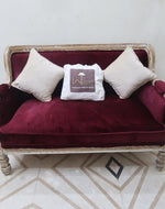 Bloomart Hand Carved Loveseat Teak Wood 2 Seater Bench