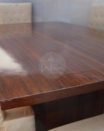 Premium Teak Wood 6 Seater Dining Table Set