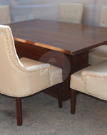 Premium Teak Wood 6 Seater Dining Table Set