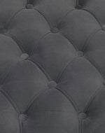 Bloomart Zamansız Button Tufted Design Premium Wood 2 Seater Storage Bench (Dark Grey)